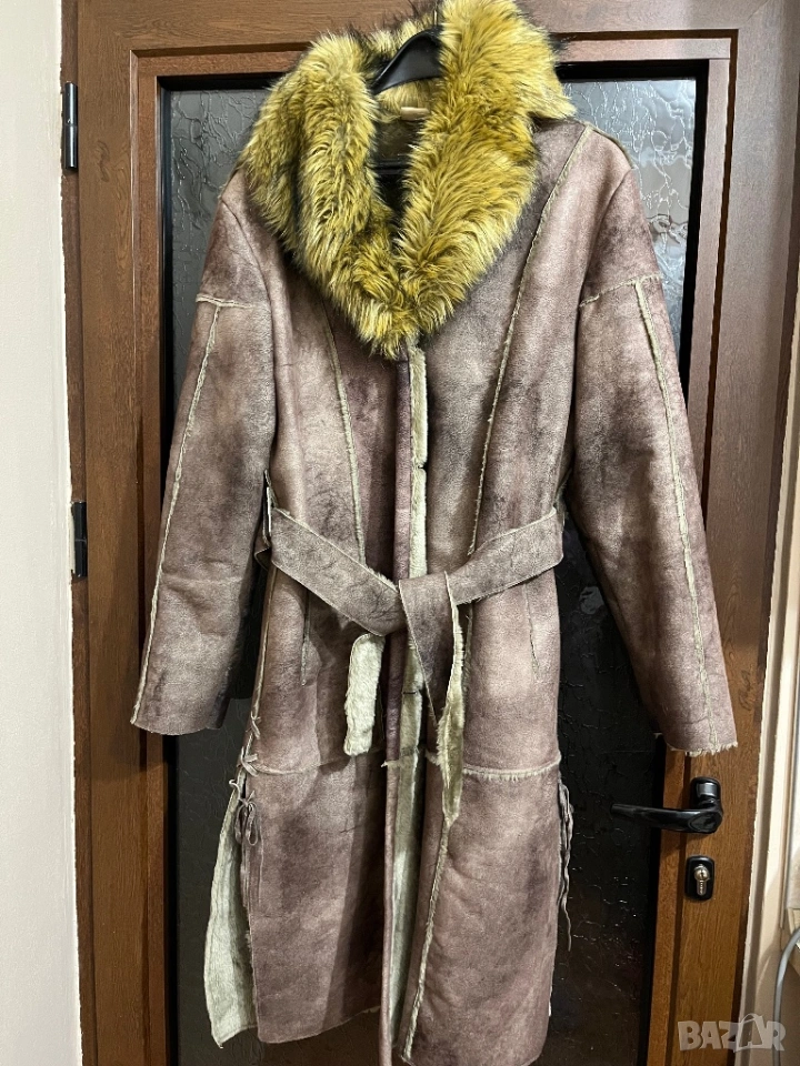 Дебело дълго елегантно палто, снимка 1
