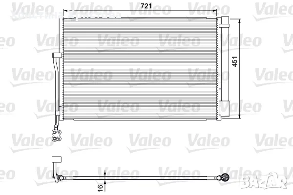 Радиатор климатик  TOUAREG 2010 НОВ VN5334D , снимка 1