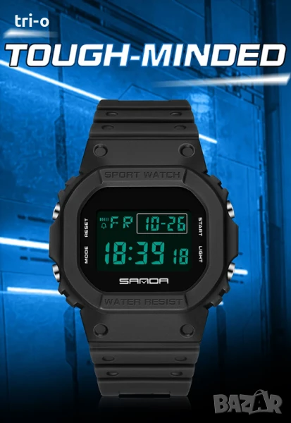 SANDA Моден G Style луксозен дигитален мъжки часовник военен спортен водоустойчив, снимка 1