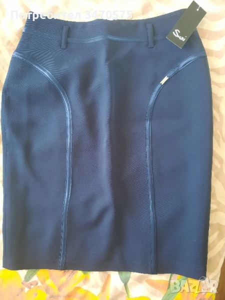 дамска синя пола, снимка 1