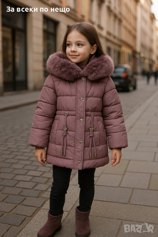 Детско Зимно Яке С Пух 1г 2г Код Детски Находки7, снимка 1