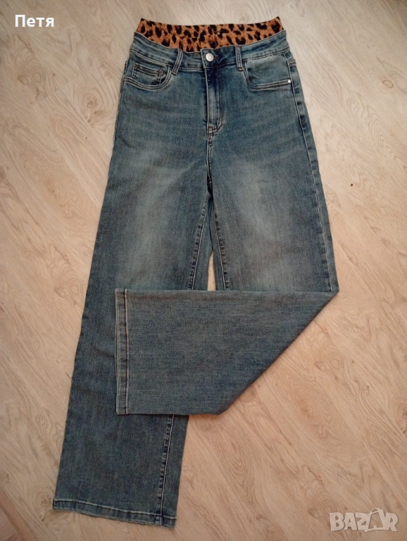 Нови дънки с широк крачол, снимка 1