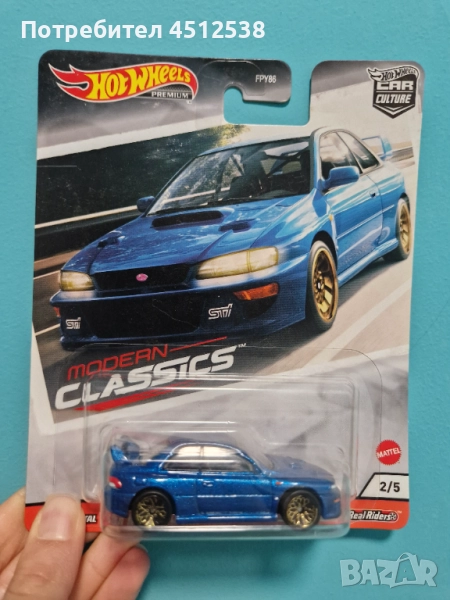 Hot wheels Subaru Impreza 22B STi-VERSION, снимка 1