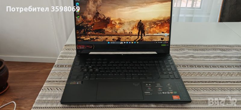 Продавам Чисто Нов Уникален Геймърски Лаптоп Asus TUF Gaming R9 7940HS/32Gb D5/2TB nVme/RTX 4070, снимка 1