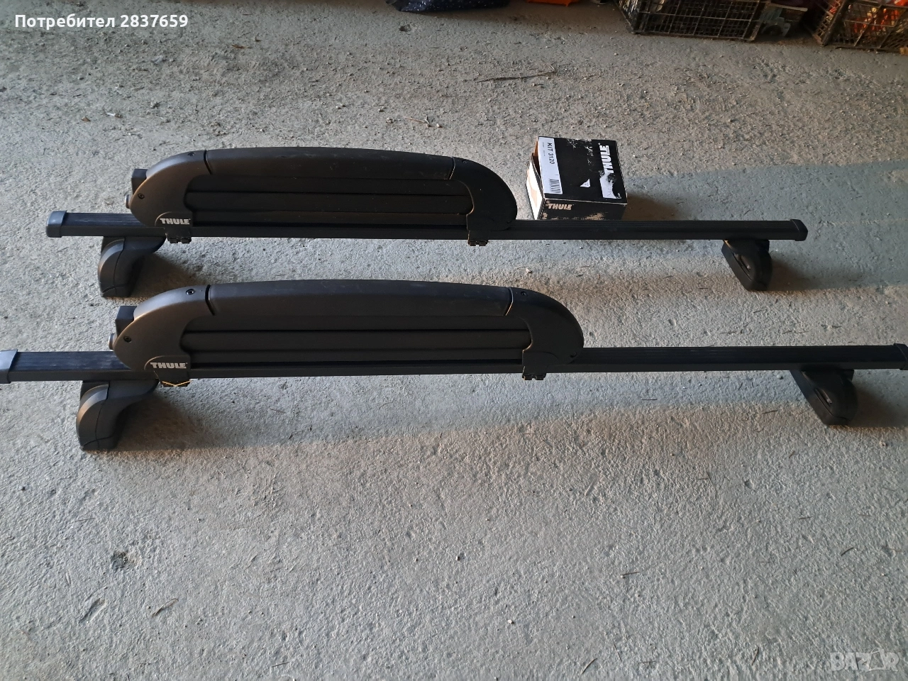 Релси за багажник / ски -THULE, снимка 1