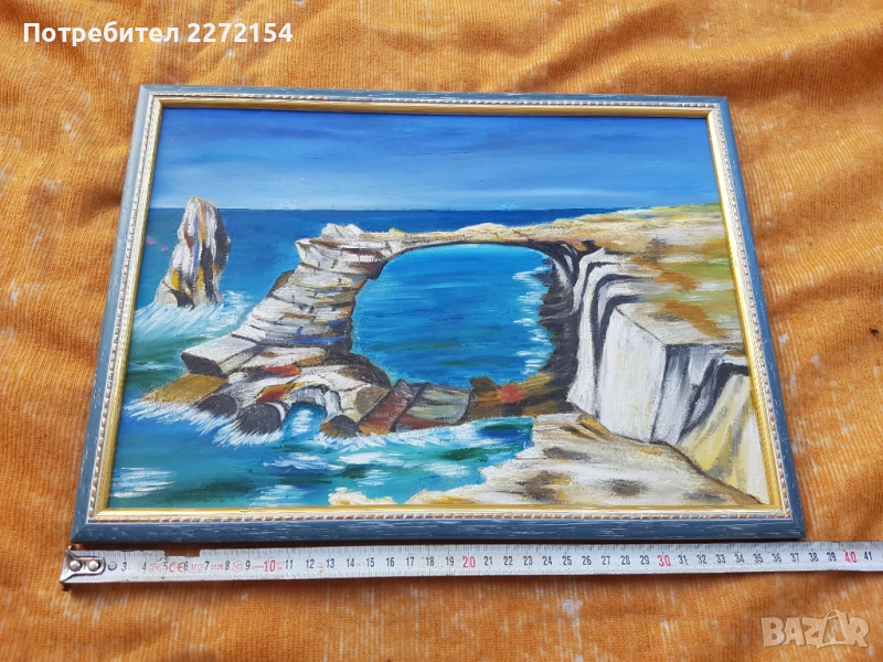 Картина масл.бои в рамка, снимка 1