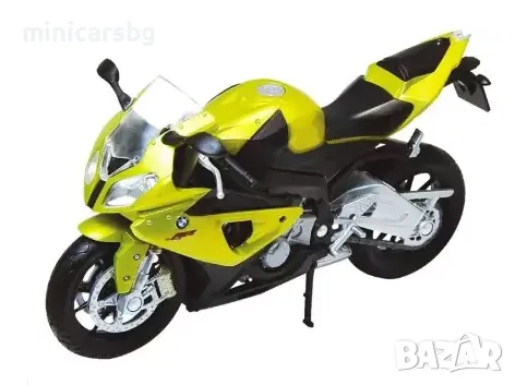 1:18 Метални мотори: BMW S 1000RR - Welly, снимка 1