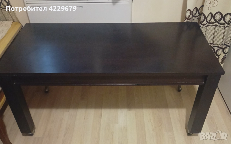 ПРОДАВАМ МАСИВНА ХОЛНА МАСА С КОЛЕЛЦА, снимка 1