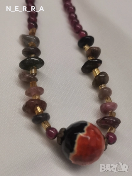 Колие от естествени камъни, снимка 1