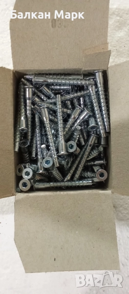 Евровинт / Евровинтове за мебели 5x40 HEX ⭐ 100бр, снимка 1