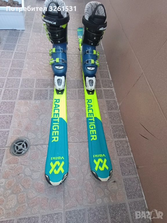 Детски ски Völkl Racetiger SL 13 120 см и обувки Nordica GPX Team 23.5, снимка 1