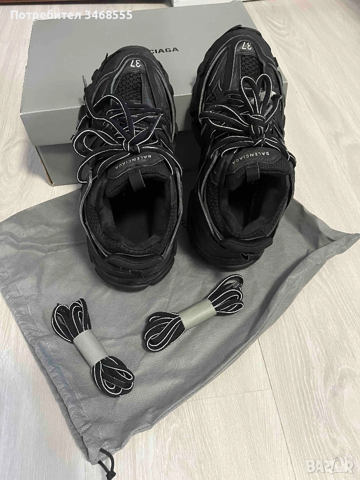 Черни маратонки на Balenciaga. , снимка 1