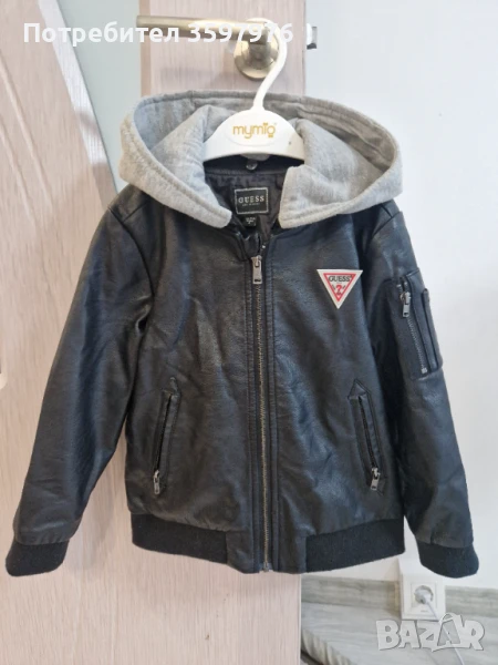 Оригинално детско кожено яке Guess, снимка 1