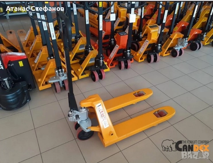 Палетна количка с къси вилици на най-добри цени, снимка 1