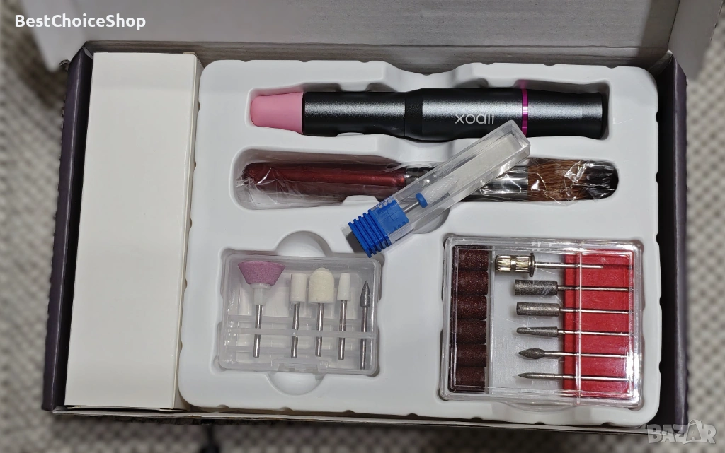 Електрическа пила за нокти 25000 об/мин 12 в 1 Професионален комплект за гел нокти, снимка 1