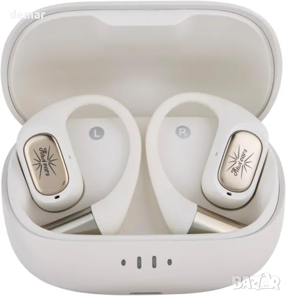 Linsoul Kiwi Ears Attiva OWS безжични слушалки, Open Ear Bluetooth 5.4 с ANC шумопотискане, бели, снимка 1