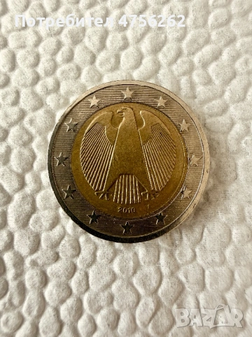2 Евро Германска монета 2010г, снимка 2 - Нумизматика и бонистика - 53726189