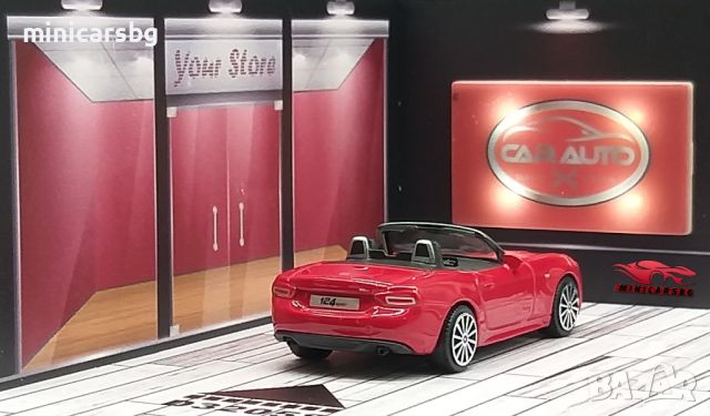 Метални колички: Fiat 124 Spider - Bburago, снимка 2 - Колекции - 44938467