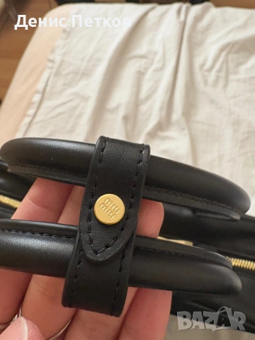 Оригинална чанта Miu Miu Beau от естествена телешка кожа, снимка 7 - Чанти - 53778183