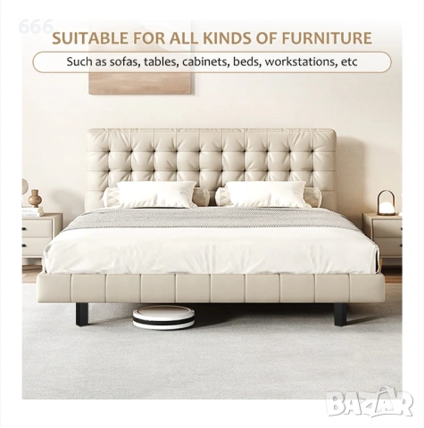 Комплект от 4 регулируеми крака за мебели, qipuneky, алуминиева сплав, минималистичен дизайн, многоф, снимка 3 - Други стоки за дома - 53316548