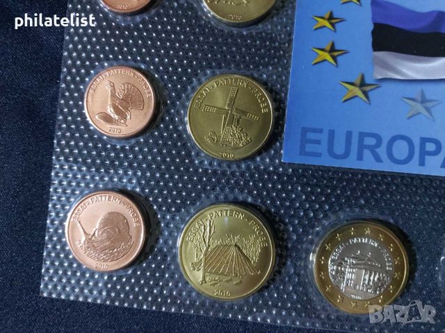 Пробен Евро Сет - Естония 2010 , 8 монети, снимка 2 - Нумизматика и бонистика - 46463511
