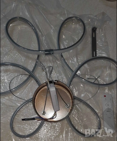 Лед /LED полилей с дистанционно, снимка 14 - Полилеи - 53598715