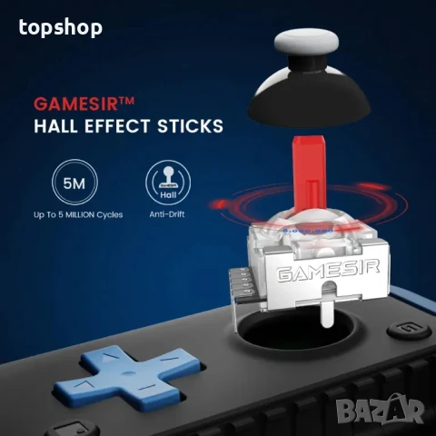 GameSir X2s Bluetooth мобилен контролер за игри за iOS, Android телефони и компютри, снимка 3 - Друга електроника - 50525757