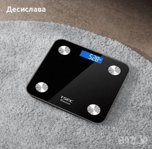 Интелигентен смарт кантар с Bluetooth  до 180 кг, снимка 5 - Други - 47007887