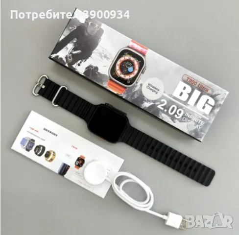 Смарт часовник smart watch T900 Ultra, снимка 7 - Смарт часовници - 46935612