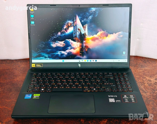 NVidia RTX 5060 8GB/Intel Core i7-13620H/16GB RAM/512GB SSD/15.6 IPS 144Hz/Acer Nitro V15, снимка 16 - Лаптопи за игри - 53594411