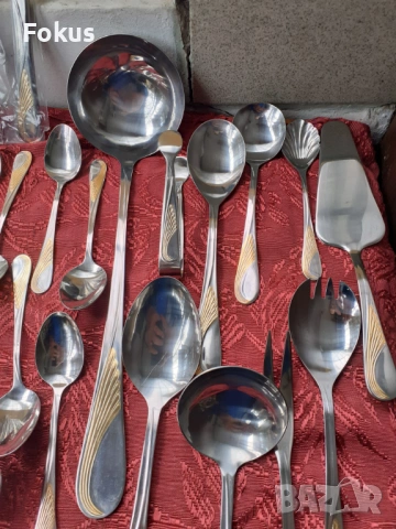 Луксозен комплект прибори Edelstahl Rostfrei - 40 части нови, снимка 3 - Антикварни и старинни предмети - 53726583