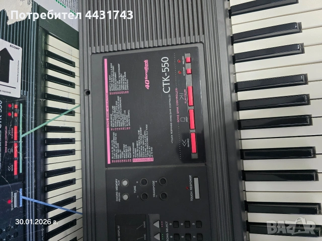 клавир CASIO STC-550, снимка 5 - Синтезатори - 53289597