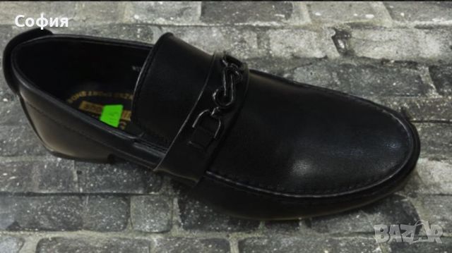 Официални мъжки  обувки за малки и големи украсени с метални елементи, снимка 4 - Официални обувки - 45890872