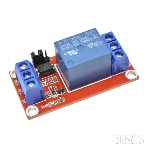 Едноканално реле 5V задействане на високо и ниско ниво, снимка 2 - Друга електроника - 49592533