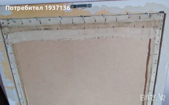 Стара картина масло върху платно опънато върху фазер подписана 1985 г, снимка 8 - Картини - 50223201