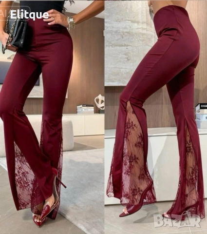 клин с дантелен акцент 