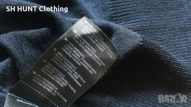 MORRIS Merino Zip Cardigan 100% Merino Wool размер L жилетка 100% Мерино вълна - 1818, снимка 14 - Пуловери - 52979025