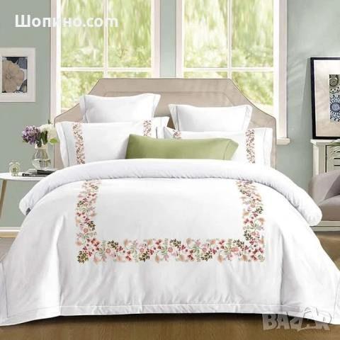 Premium серия, долен чаршаф с ластик, 100% памук  1 бр. х плик за завивка 200 x 230 cm 1 бр. х долен, снимка 13 - Спално бельо - 54115780