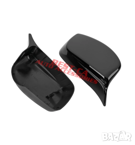 Капаци за огледала със щипки черен пиано лак Batman Style подходящи за BMW E60 E61 pre-facelift, снимка 4 - Аксесоари и консумативи - 52687797