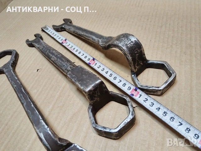 Комплект Стари Ковани Каруцарски Ключове / 3 Броя. / НОМЕР 1678., снимка 6 - Антикварни и старинни предмети - 53782231