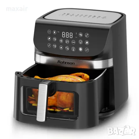 Фритюрник Airfryer Rohnson R-2866*Гаранция 2 години, снимка 3 - Фритюрници - 47820297