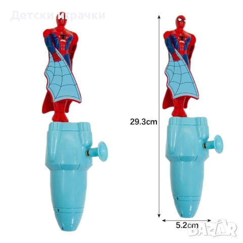 Летяща екшън фигурка Спайдърмен, с изстрелване, Spider Man , снимка 5 - Фигурки - 52739598
