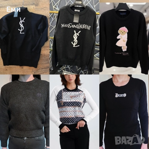 MIUMIU Yves Saint Laurent Liu Jo Palf Laurent зимни дамски нов модел блузи 