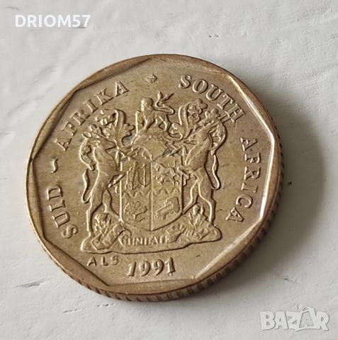 Монета Южна Африка 10 цента, 1991, снимка 2 - Нумизматика и бонистика - 45872650