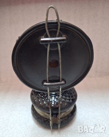 Стара газена лампа с огледало, снимка 6 - Антикварни и старинни предмети - 45432498