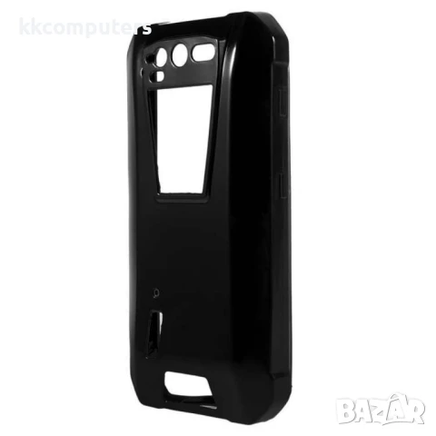 Гъвкав TPU Калъф + Скрийн Протектор за Unihertz TANK – Прозрачен / Черен