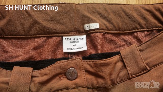 TWENTYFOUR Stretch Trouser дамски 42 L-XL изцяло еластичен панталон - 956, снимка 15 - Панталони - 45425323