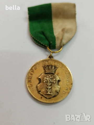 Рядък шведски кралски медал – сребро с позлата, MJV 1957, снимка 2 - Антикварни и старинни предмети - 54207218