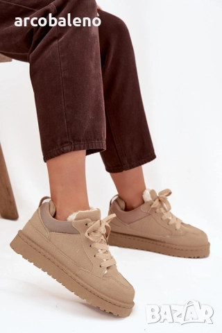 Дамски маратонки с подплата от пух Cyrissa, 3цвята , снимка 2 - Маратонки - 52347106