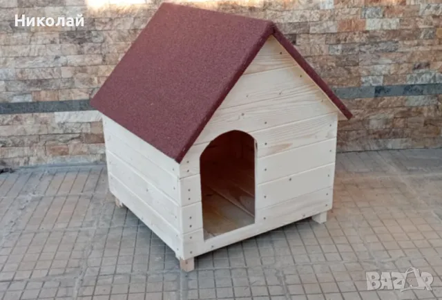 Дървена къща за кучета , средни и големи породи кучета , къща за куче от дърво, кучешка колиба, снимка 3 - За кучета - 50393105